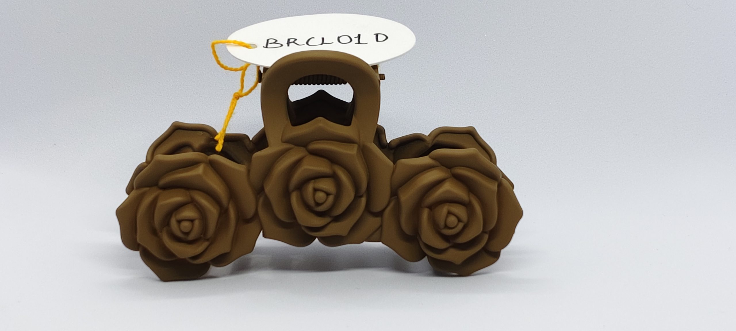 Dark brown Flower Clutch